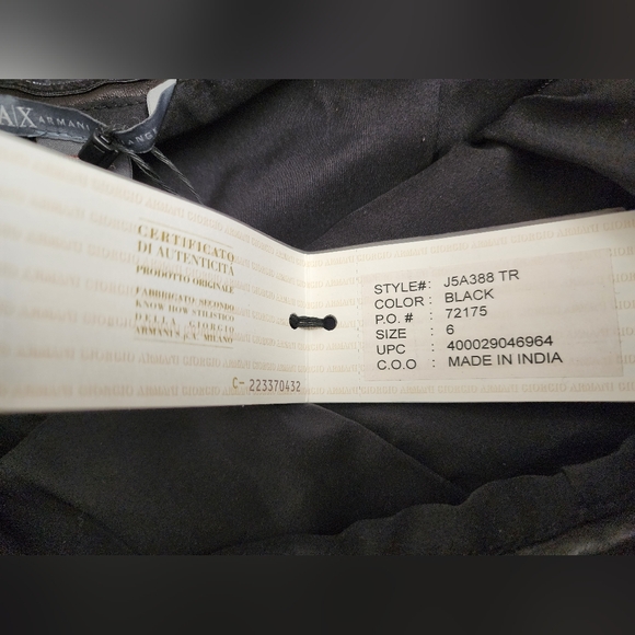 $690 NWT ARMANI Exchange Buttery Soft Leather ULTRA MINI Tube Dress 6 Open - Picture 7 of 9